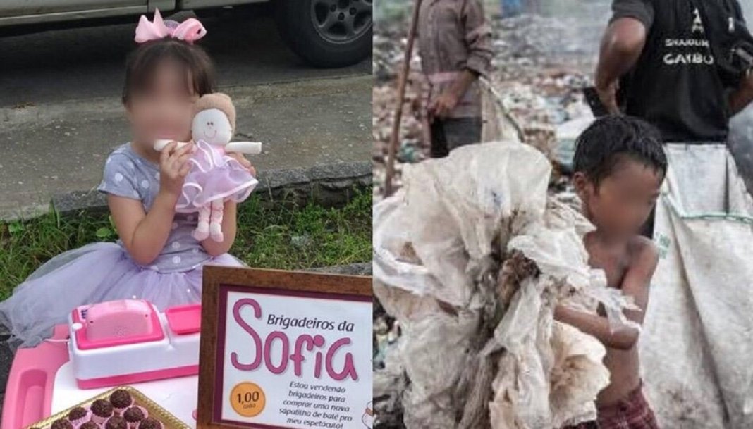 “O trabalho infantil a ser combatido não é o de uma menininha com roupa bonita vendendo brigadeiro. Não seja hipócrita.”