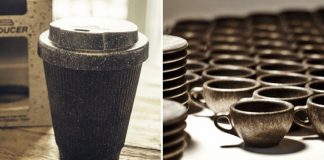 Conheça as xícaras e copos criados da reciclagem da borra de café