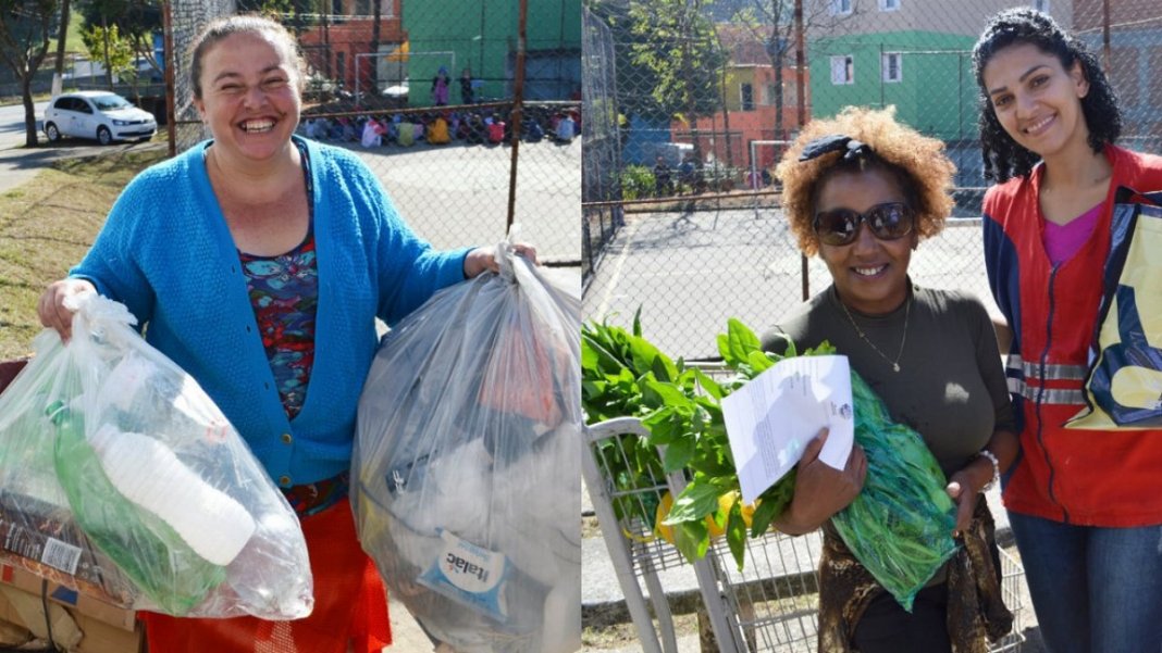 Programa em Santo André troca recicláveis por alimentos e ajuda 57 mil pessoas