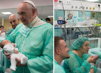 Papa ao visitar de surpresa UTI neonatal, emocionou a todos confortando pais de bebês internados