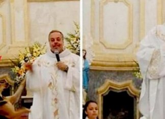 Padre salva cães de rua e os leva à missa para que possam ser adotados