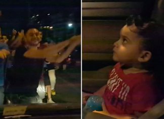 Mãe Libanesa avisa manifestantes que seu filho ainda bebê está assustado e manifestantes cantam “Baby Shark”