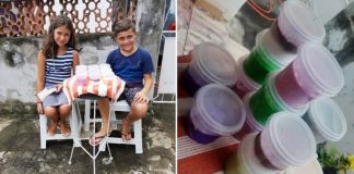 Crianças vendem slime para comprar ração à cães de rua