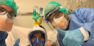 Engenheiros italianos transformam máscaras de mergulho em ventiladores que salvam vidas
