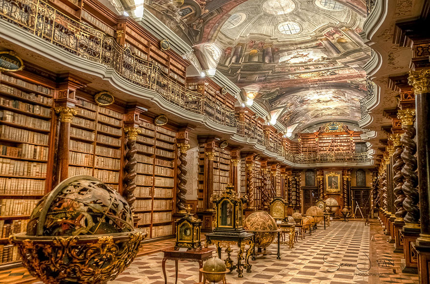 revistacarpediem.com - Com quase 300 anos, a biblioteca mais linda do mundo fica em Praga