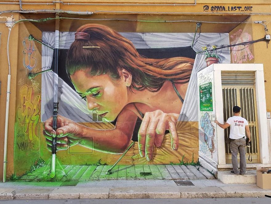 revistacarpediem.com - Esse artista de rua é capaz de confundir a mente de qualquer um com suas belas artes ilusionistas