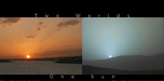 Fotos inéditas foram divulgadas da Nasa mostrando a diferença no pôr do sol da Terra e Marte