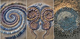 Artista faz artes com pedras em padrões incríveis na praia: Uma terapia!