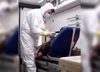 Bombeiro doa a própria refeição à idoso que aguardou 8 horas para ser internado dentro de ambulância [VÍDEO]