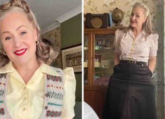 Mulher compra tecidos para criar suas próprias roupas inspiradas nos anos 1940: ‘Não gosto da moda atual’