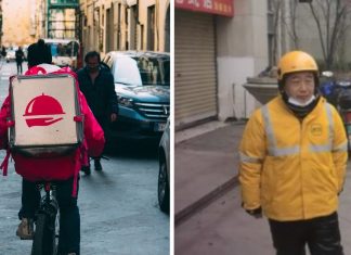 Entregador de delivery ouve planos suicidas de cliente e impede uma tragédia na China